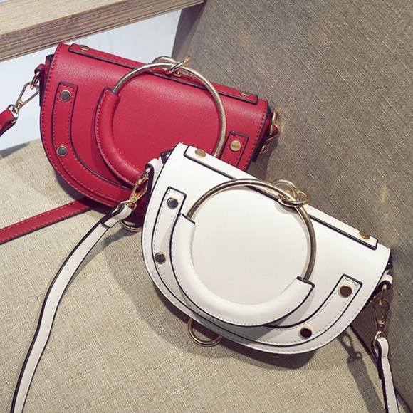 European Retro Rivet  Handbag - Picture 4 of 8